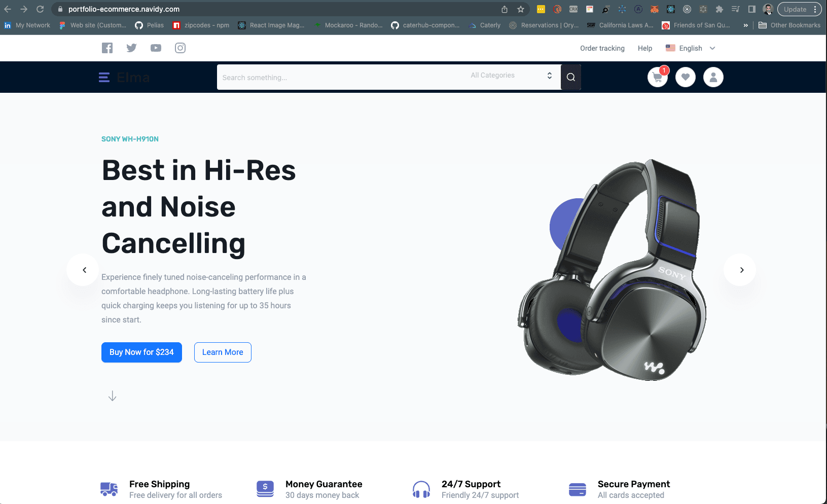 Custom E-commerce solution